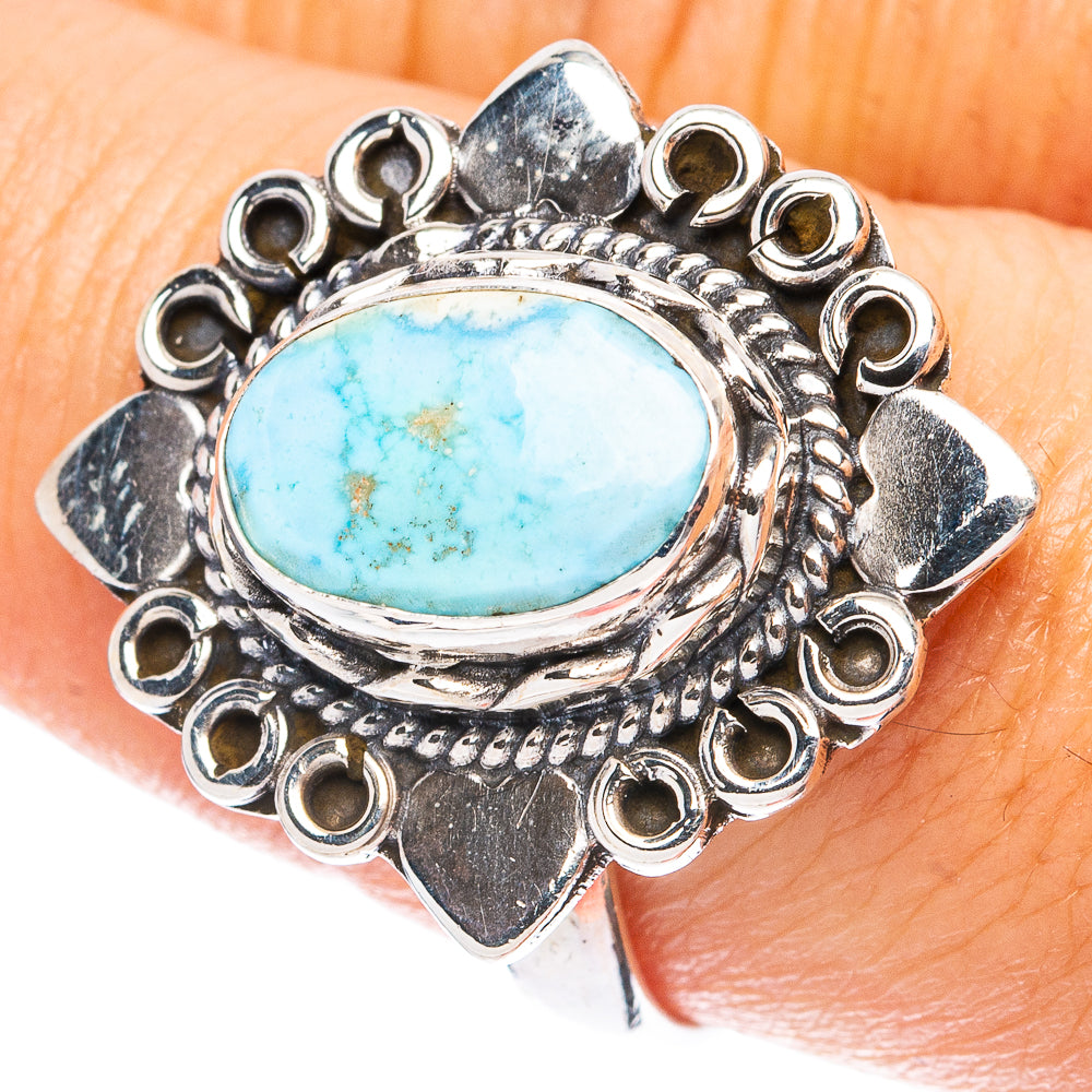 Golden Hills Turquoise Ring Size 8.75 (925 Sterling Silver) R4955