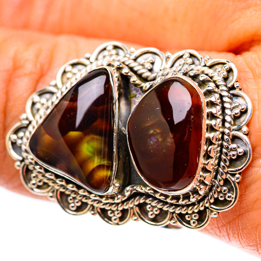 Large Mexican Fire Agate Ring Size 8.75 (925 Sterling Silver) RING138898