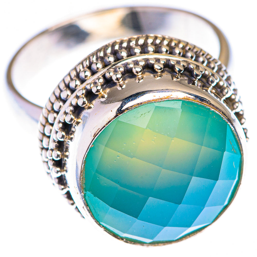 Aqua Chalcedony Ring Size 7.5 (925 Sterling Silver) RING139876