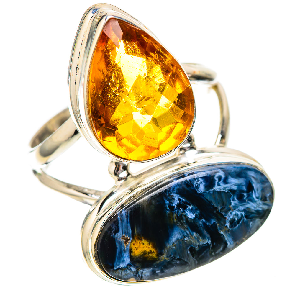 Large Pietersite, Citrine Ring Size 9.75 (925 Sterling Silver) RING138041