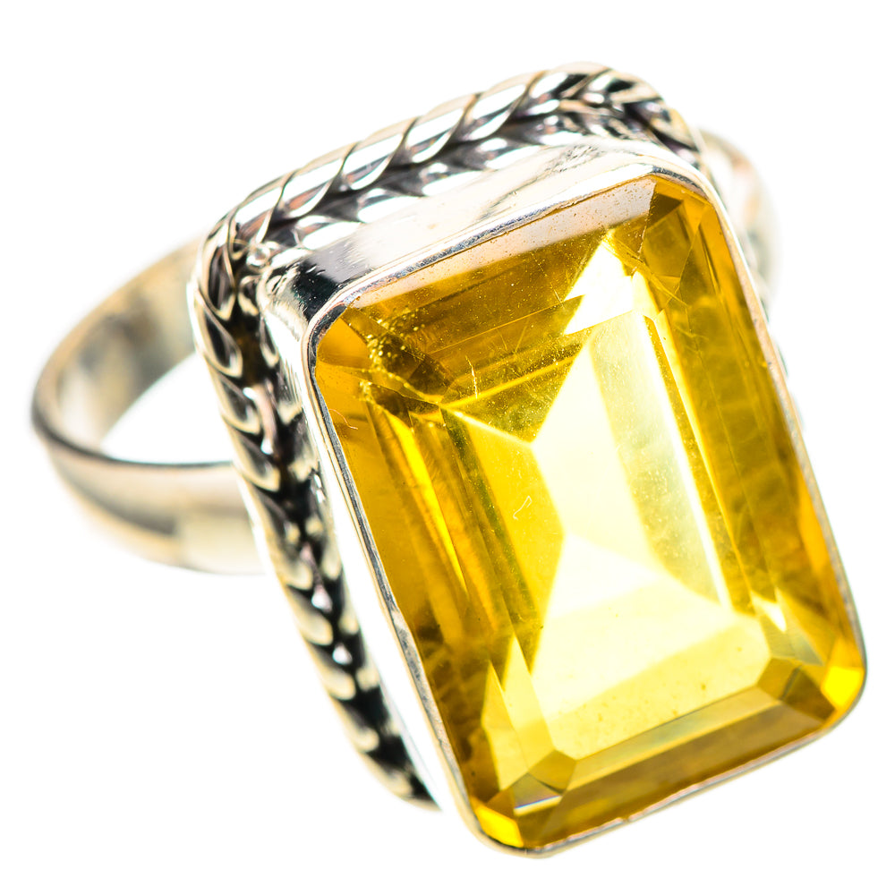 Faceted Citrine Ring Size 10 (925 Sterling Silver) RING139208