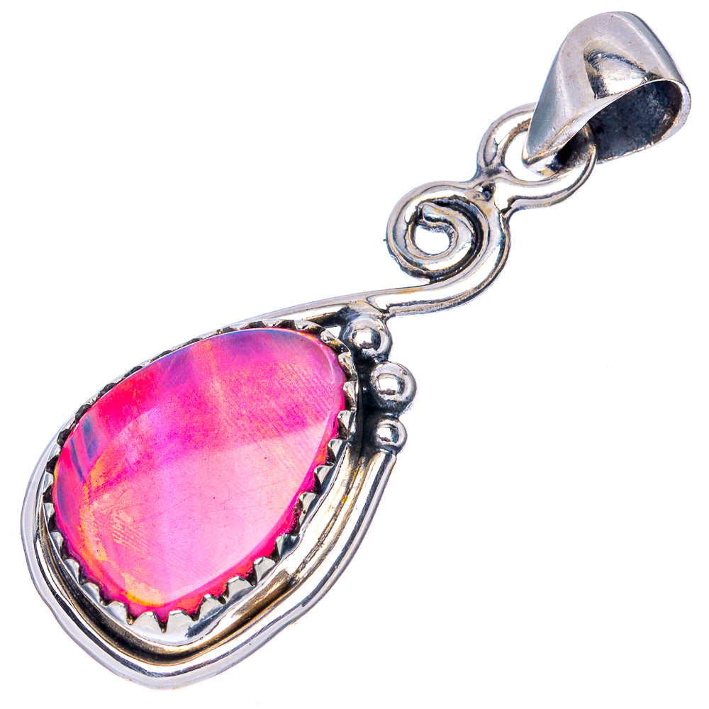 Value Aura Opal Pendant 1 3/8" (925 Sterling Silver) P42184