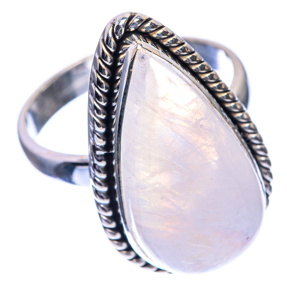 Rainbow Moonstone Ring Size 8 (925 Sterling Silver) RING143234