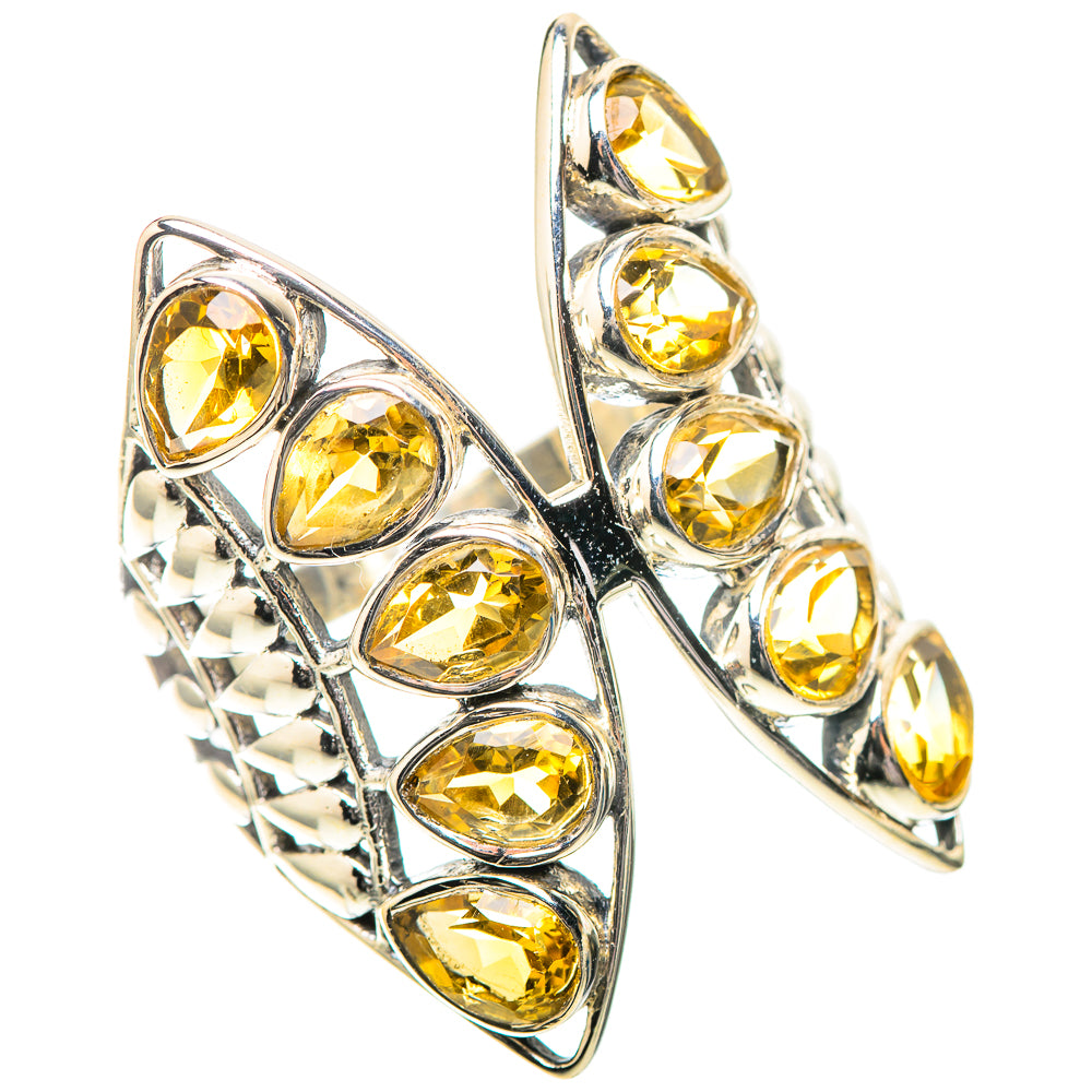 Large Faceted Citrine Ring Size 9.25 (925 Sterling Silver) RING138904