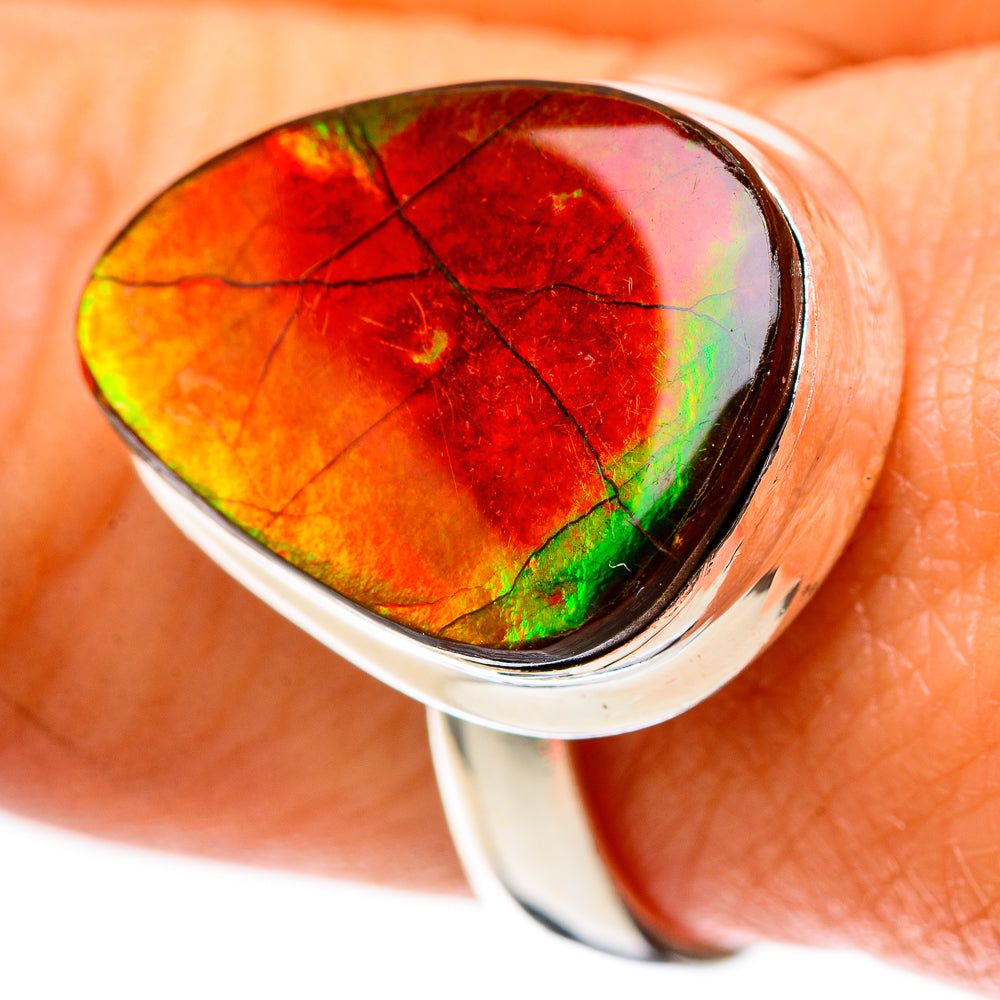 Canadian Ammolite Ring Size 9 (925 Sterling Silver) RING138944