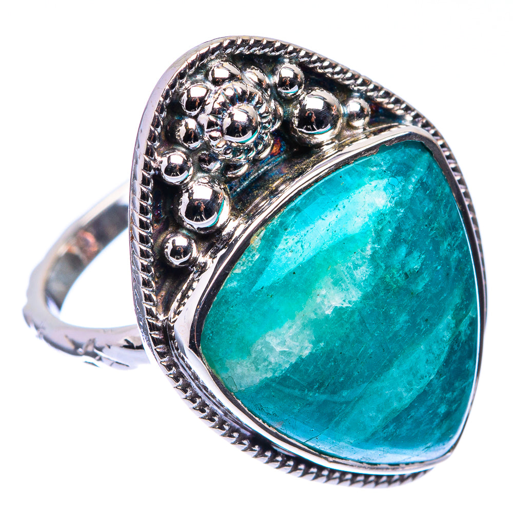 Premium Amazonite Ring Size 6 (925 Sterling Silver) R141740