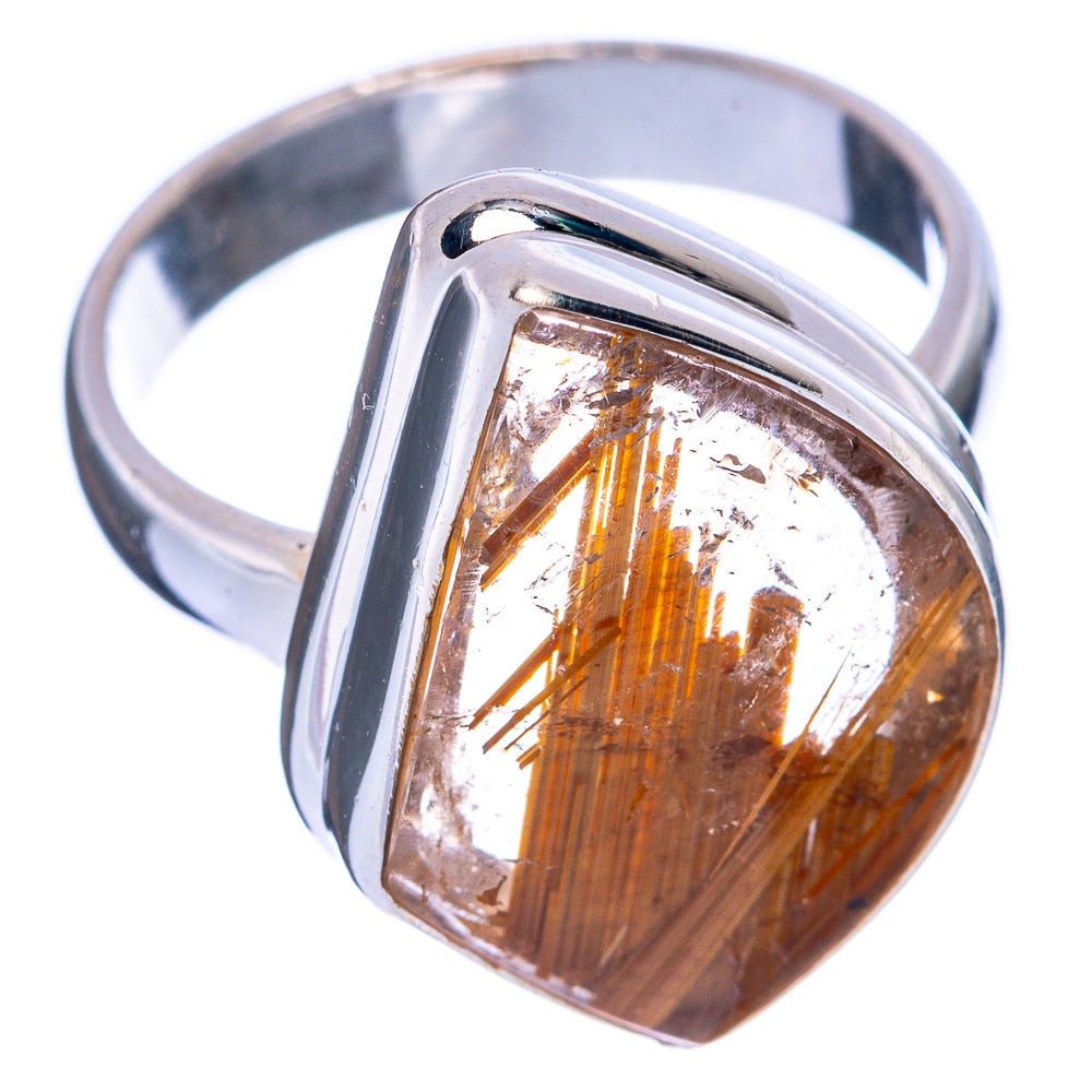 Rare Full Star Rutilated Quartz Ring Size 6.25 (925 Sterling Silver) R145560