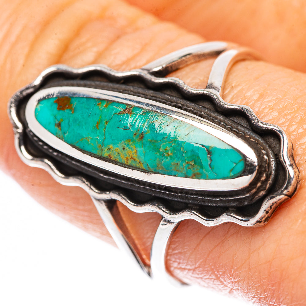 Rare Arizona Turquoise Ring Size 8.75 (925 Sterling Silver) R2179