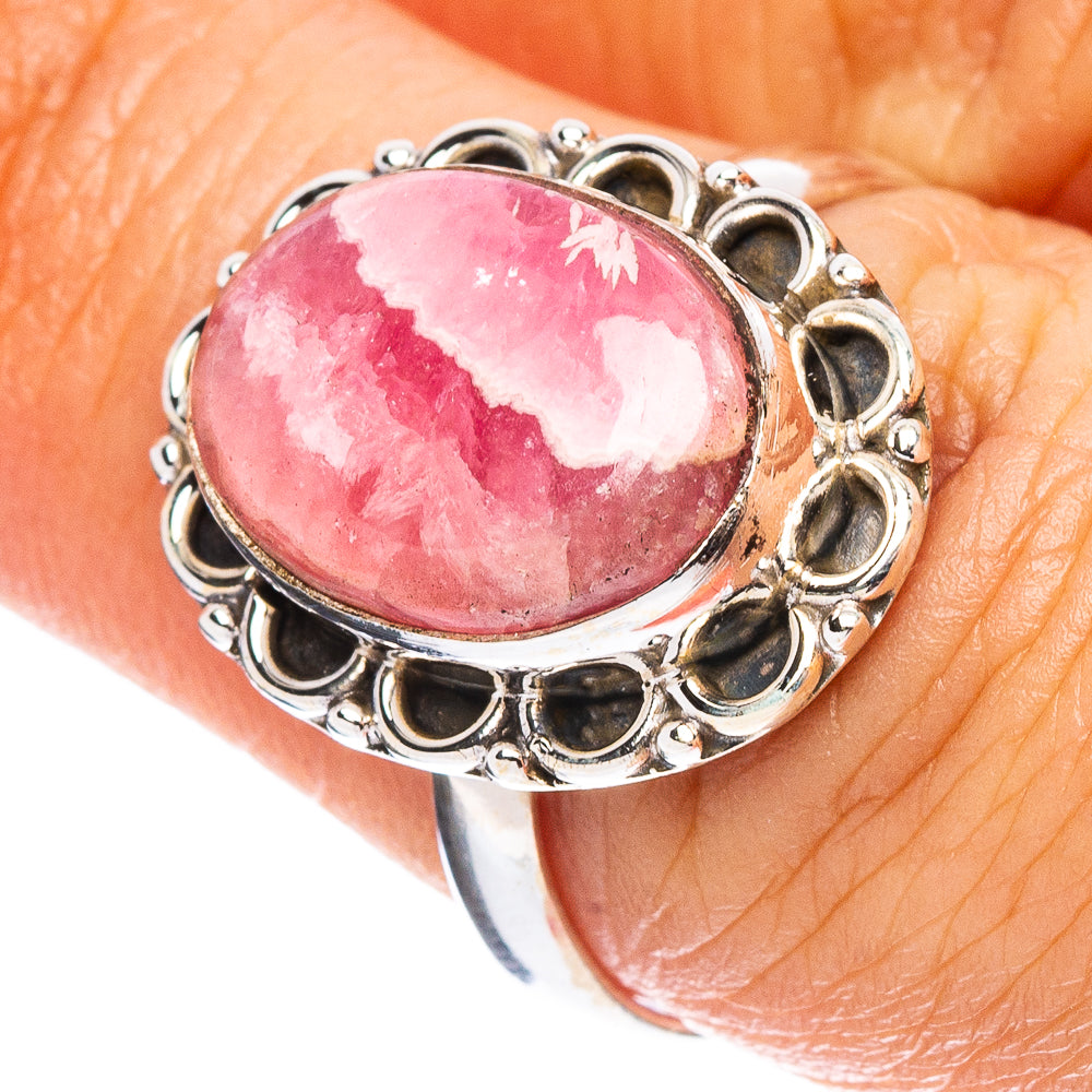 Rhodochrosite Ring Size 7.5 (925 Sterling Silver) R7977
