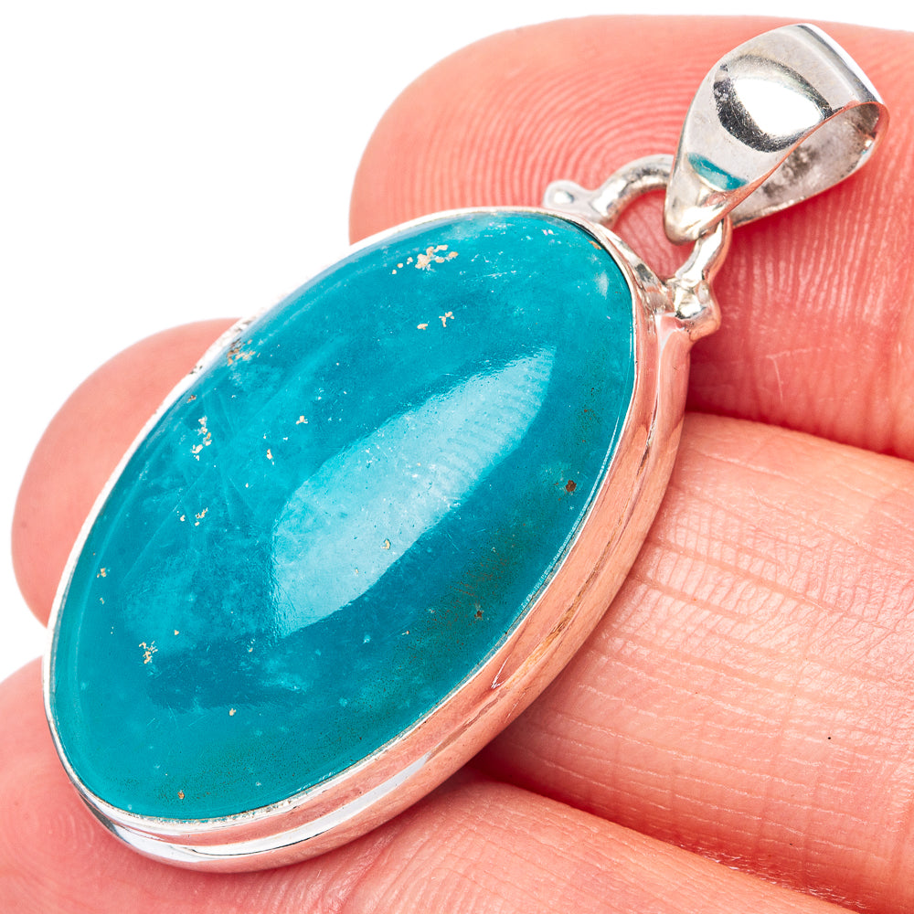 Rare Smithsonite 925 Sterling Silver Pendant 1 1/2" (925 Sterling Silver) P42603