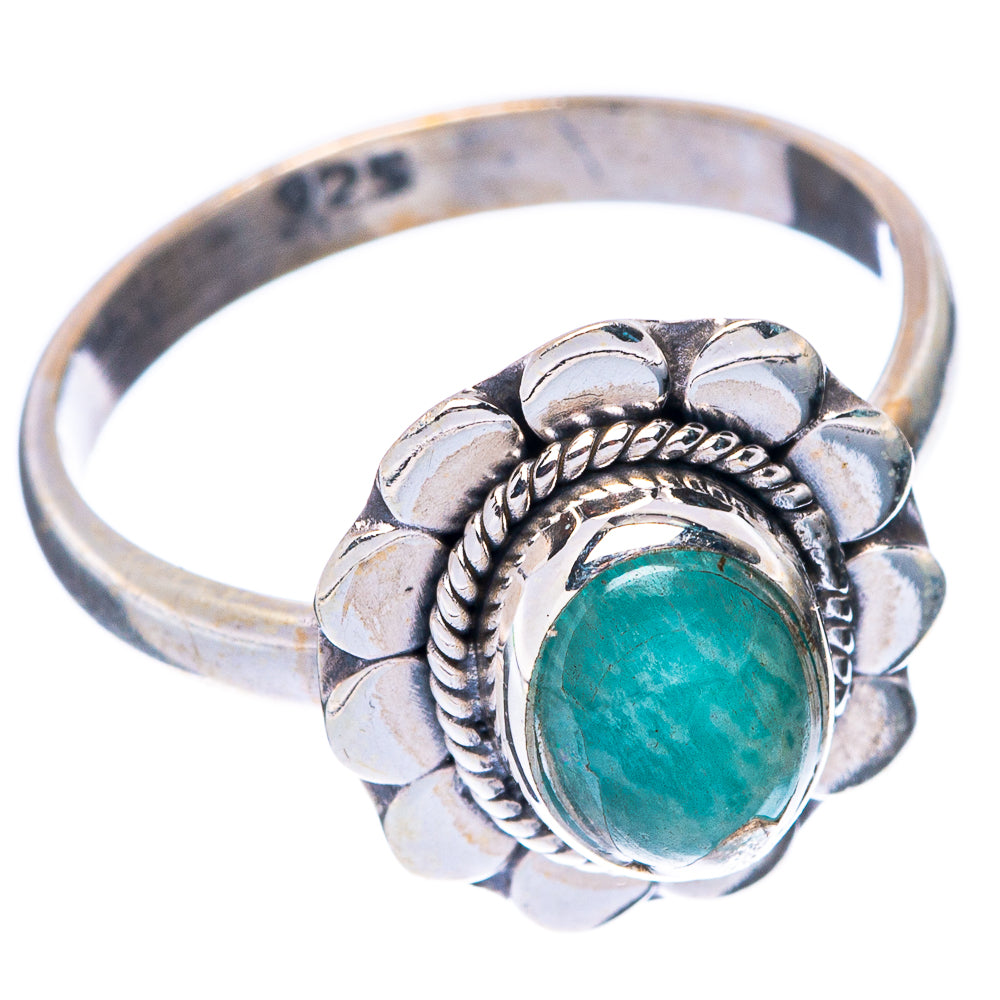 Amazonite Dainty Ring Size 6.75 (925 Sterling Silver) R5723