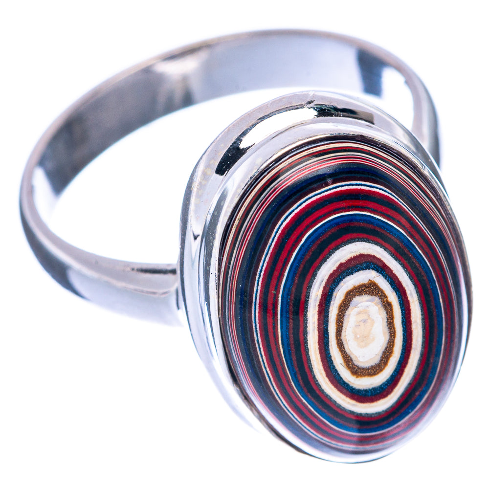 Fordite Ring Size 7.75 (925 Sterling Silver) R144877