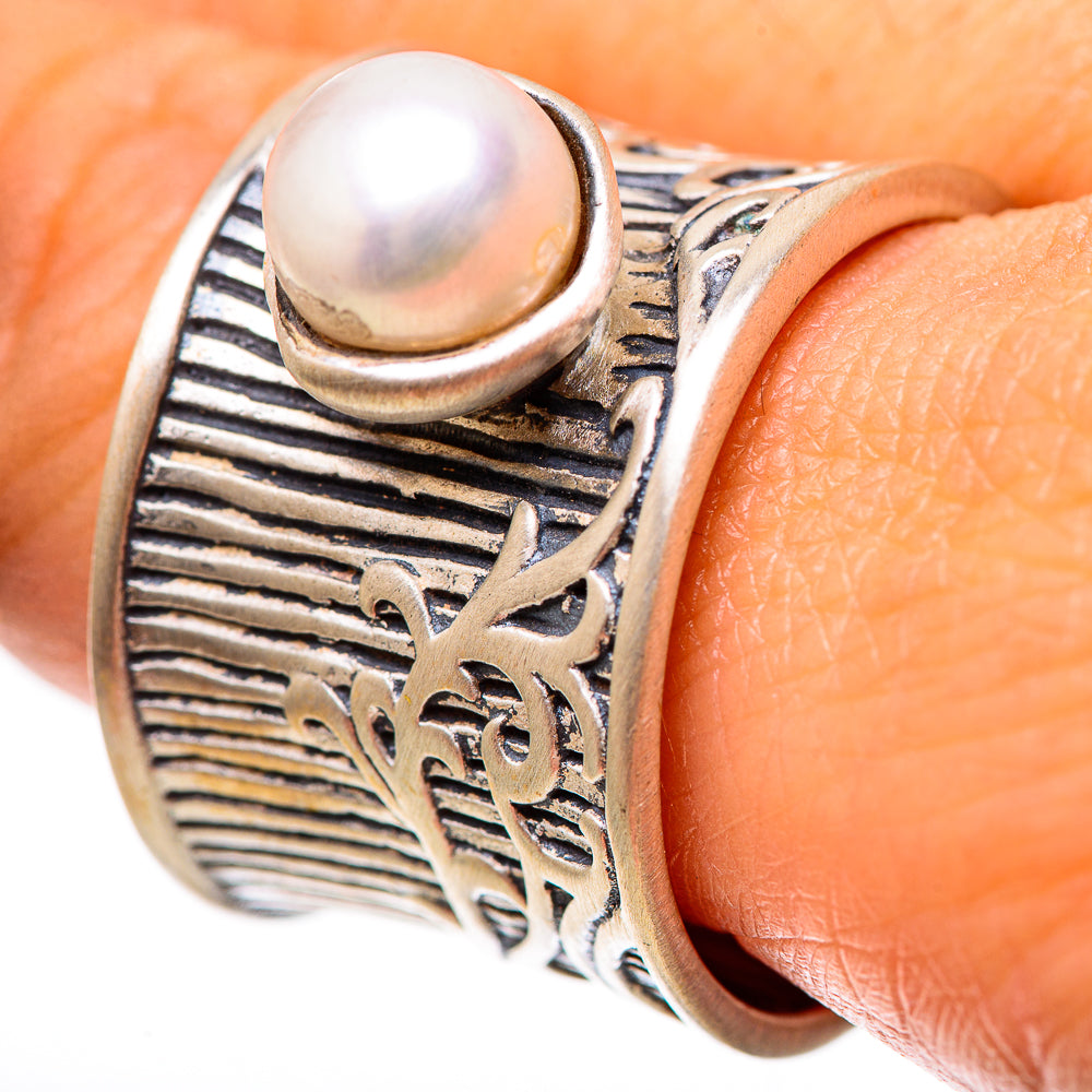 Large Cultured Pearl Ring Size 9.5 (925 Sterling Silver) RING139318