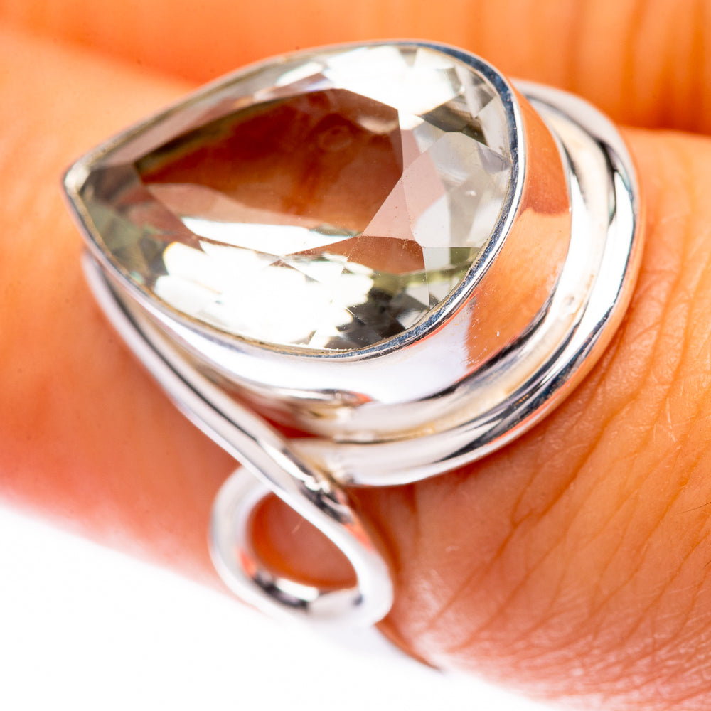 White Quartz Ring Size 6.75 (925 Sterling Silver) R140514