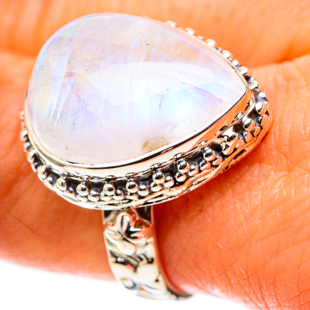 Signature Rainbow Moonstone Ring Size 9 (925 Sterling Silver) RING138133