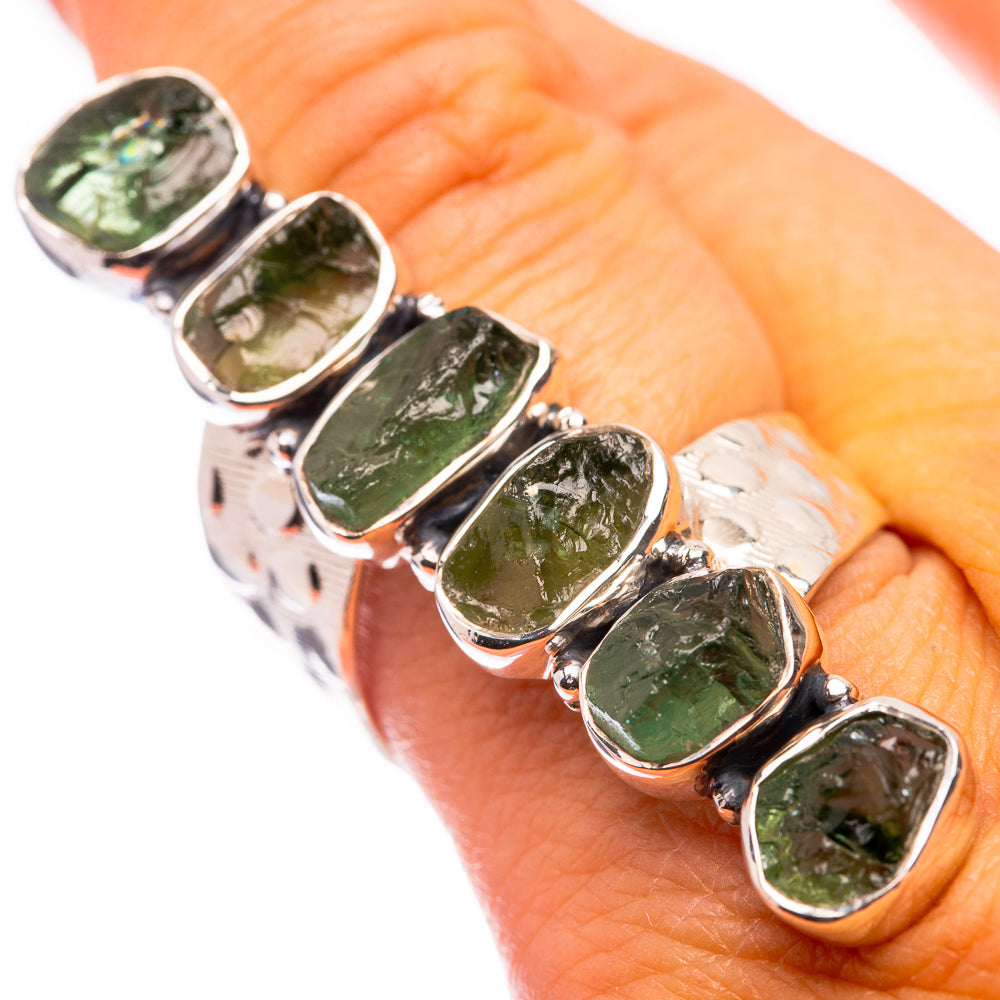 Signature Raw Green Tourmaline Ring Size 8.75 (925 Sterling Silver) R141721