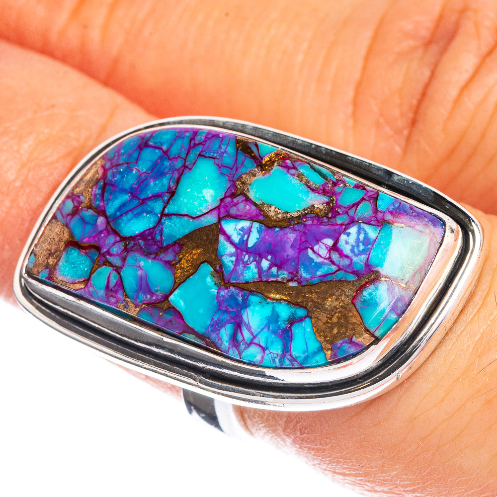 Large Spiny Oyster Turquoise Ring Size 6 (925 Sterling Silver) R144364