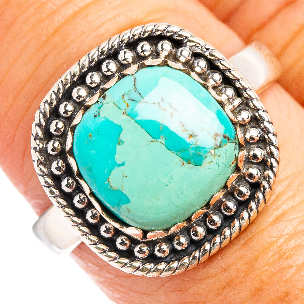 Mohave Turquoise Ring Size 8.5 (.925 Sterling Silver)