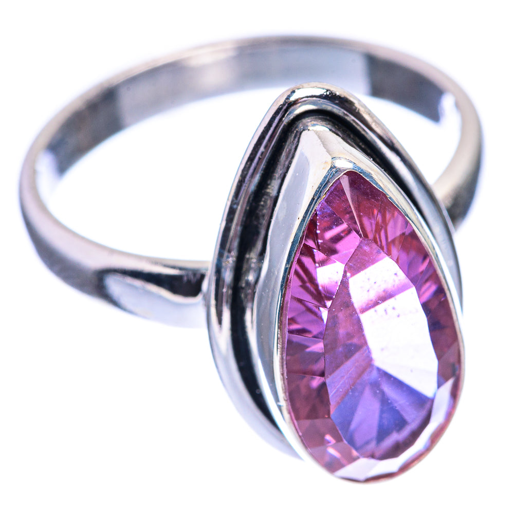 Faceted Alexandrite (Lab.) Ring Size 9 (925 Sterling Silver) R142011