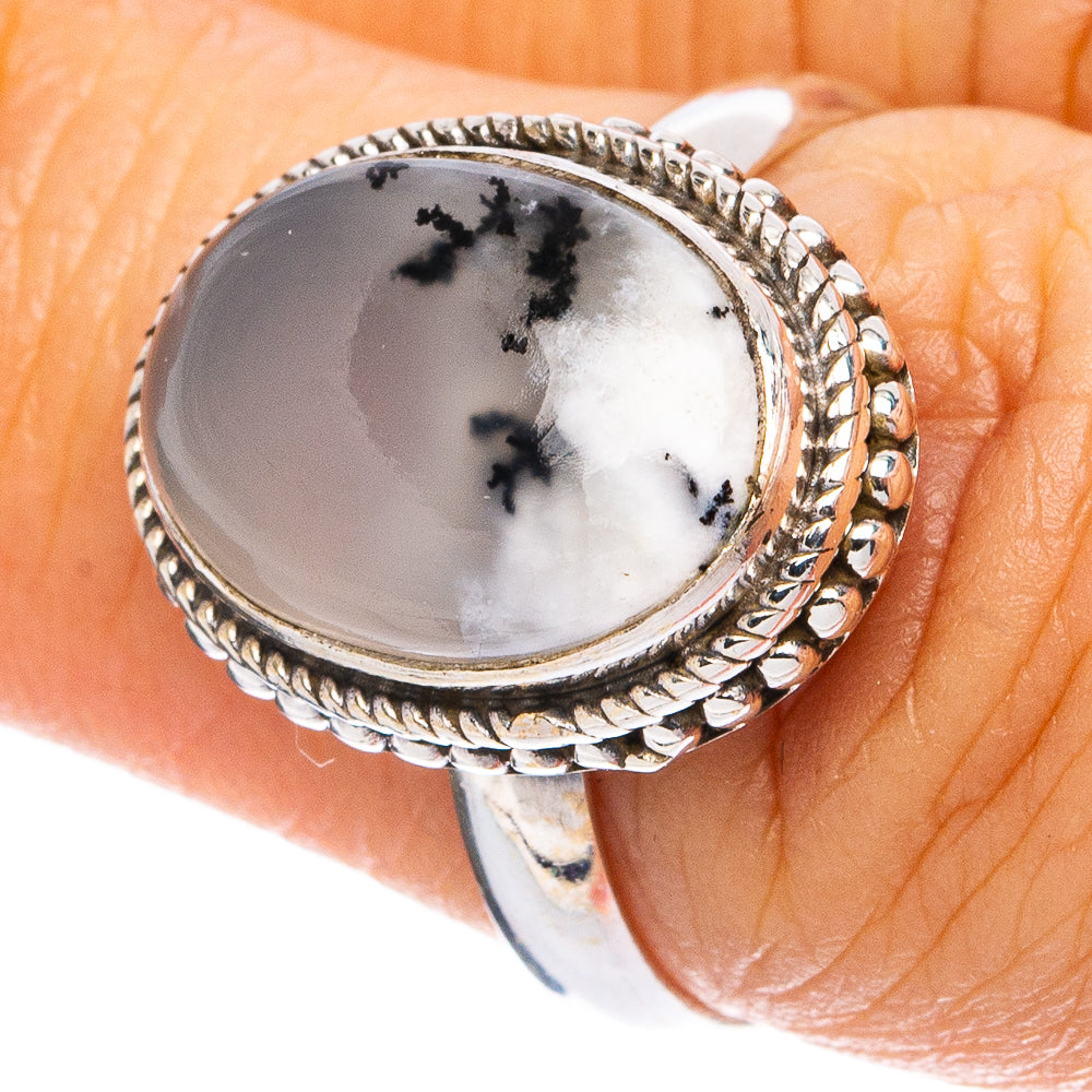 Dendritic Opal Ring Size 7.25 (925 Sterling Silver) R8220