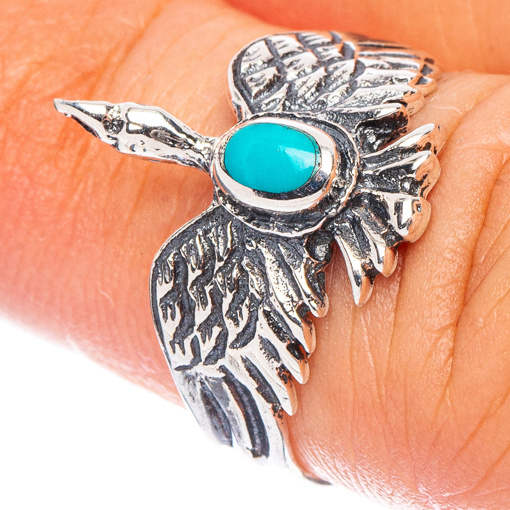 Rare Arizona Turquoise Ring Size 5.25 (925 Sterling Silver) R7331