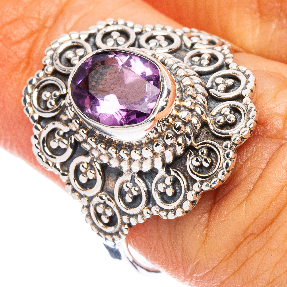 Amethyst Ring Size 7 (925 Sterling Silver) R7995