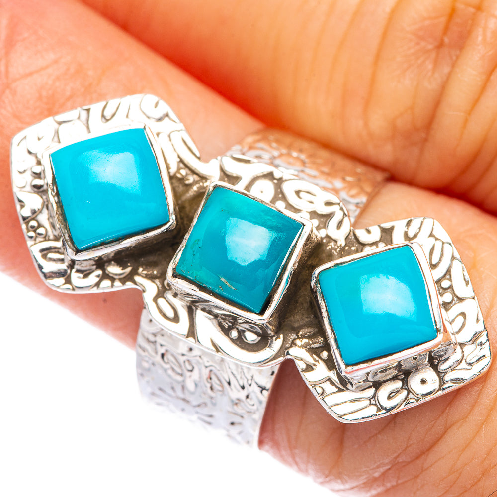 Sleeping Beauty Turquoise Ring Size 6.75 (925 Sterling Silver) R144728