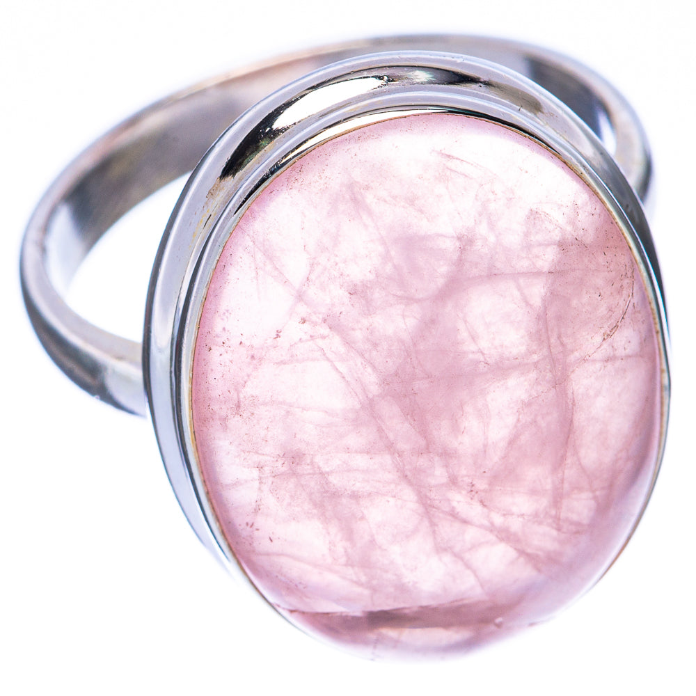Rose Quartz Ring Size 9.5 (925 Sterling Silver) R2065