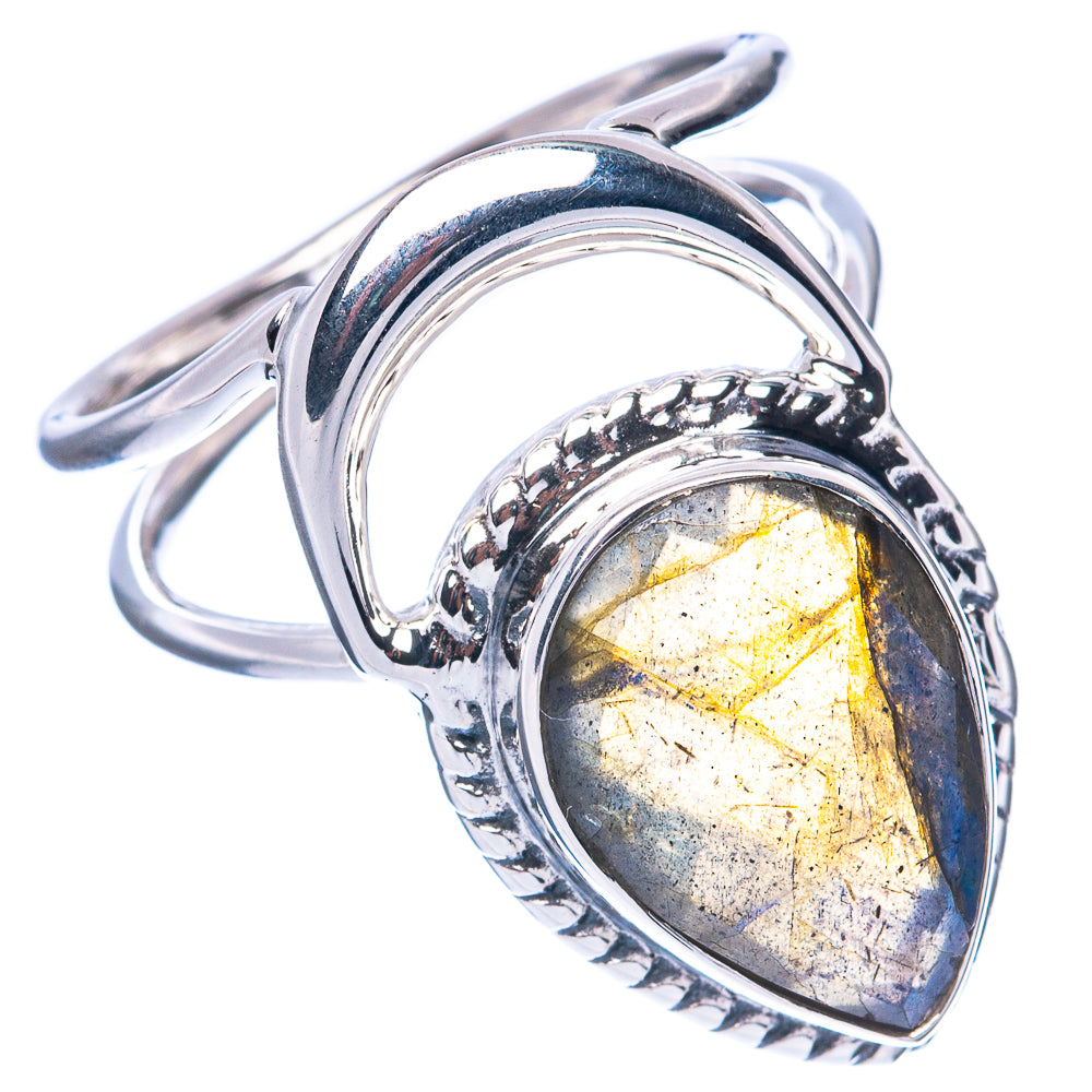 Premium Labradorite 925 Sterling Silver Ring Size 6.75 (925 Sterling Silver) R2666
