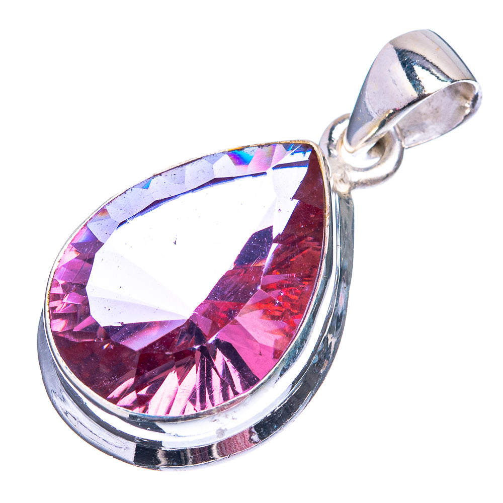 Alexandrite (Lab.) Pendant 1 1/8" (925 Sterling Silver) P38819
