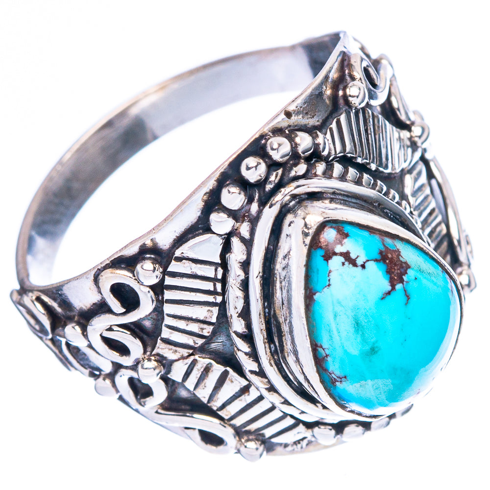 Rare Golden Hills Turquoise Ring Size 8.75 (925 Sterling Silver) R4606