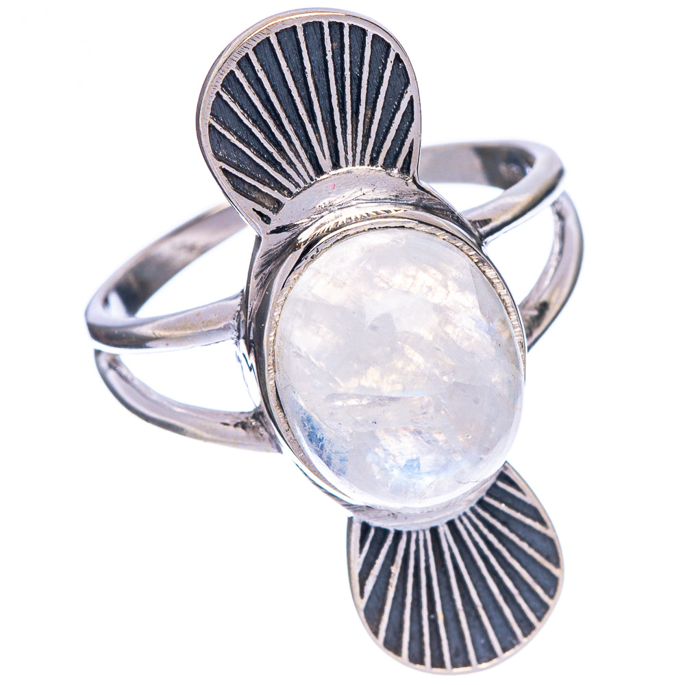 Rainbow Moonstone Ring Size 8.75 (925 Sterling Silver) R147115