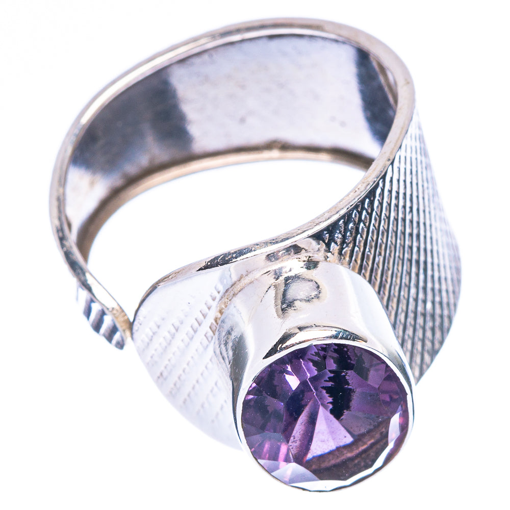 Faceted Amethyst Ring Size 8 (925 Sterling Silver) R147043