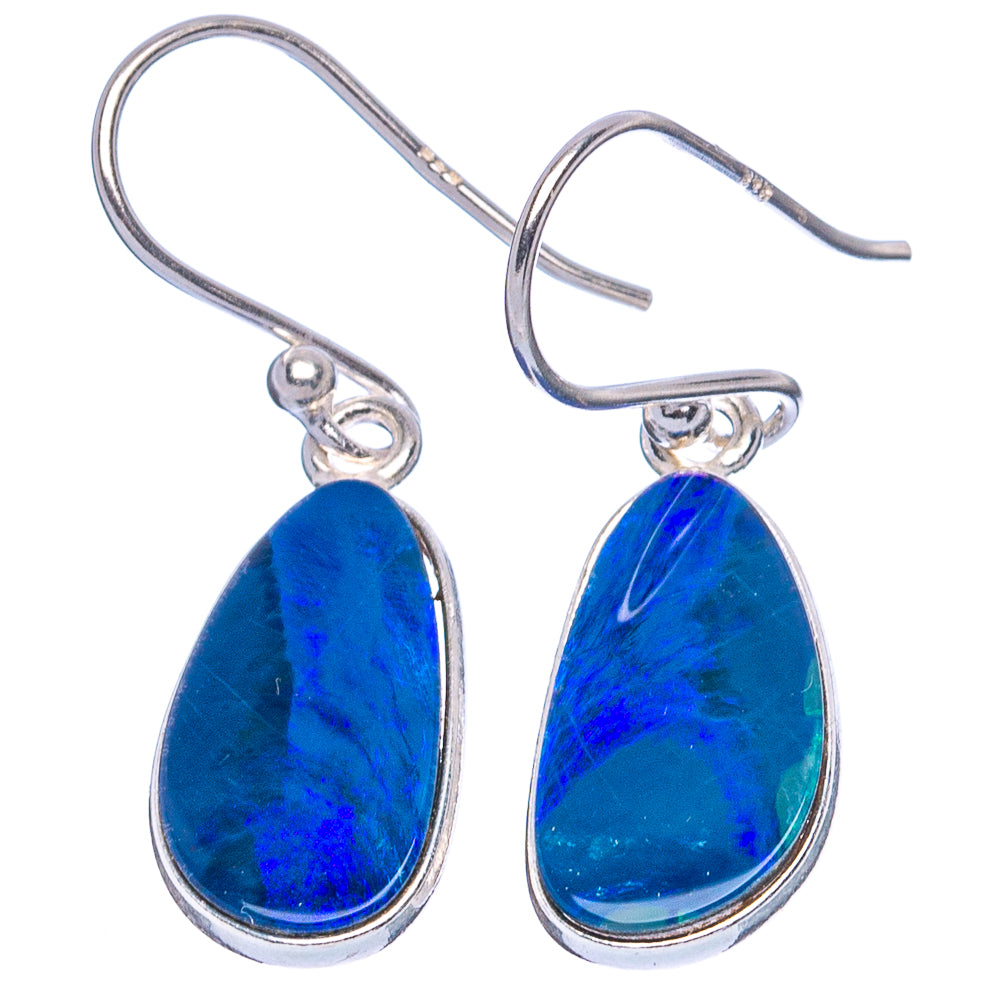 Doublet Opal 925 Sterling Silver Earrings 1 1/8" (925 Sterling Silver) E1975