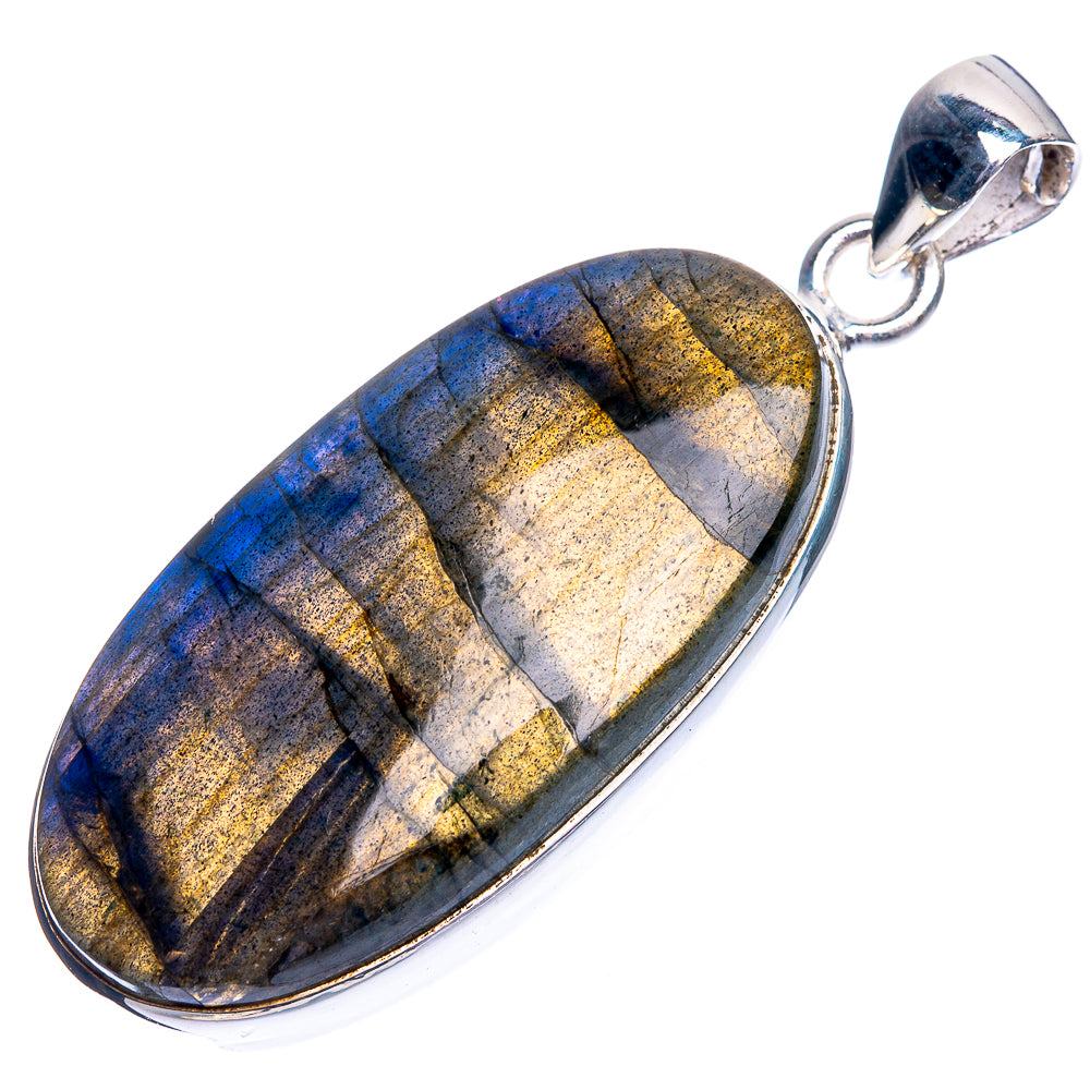 Labradorite Pendant 1 7/8" (925 Sterling Silver) P39214