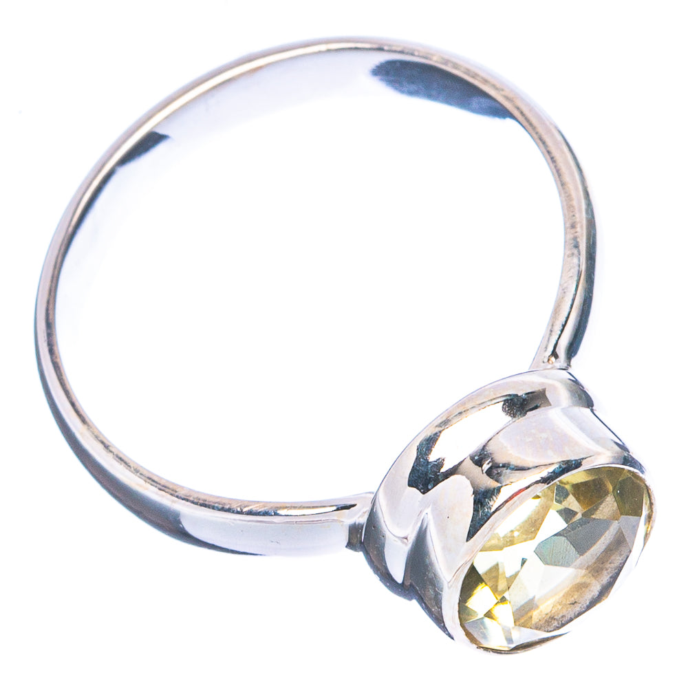 Faceted Citrine Ring Size 7 (.925 Sterling Silver)