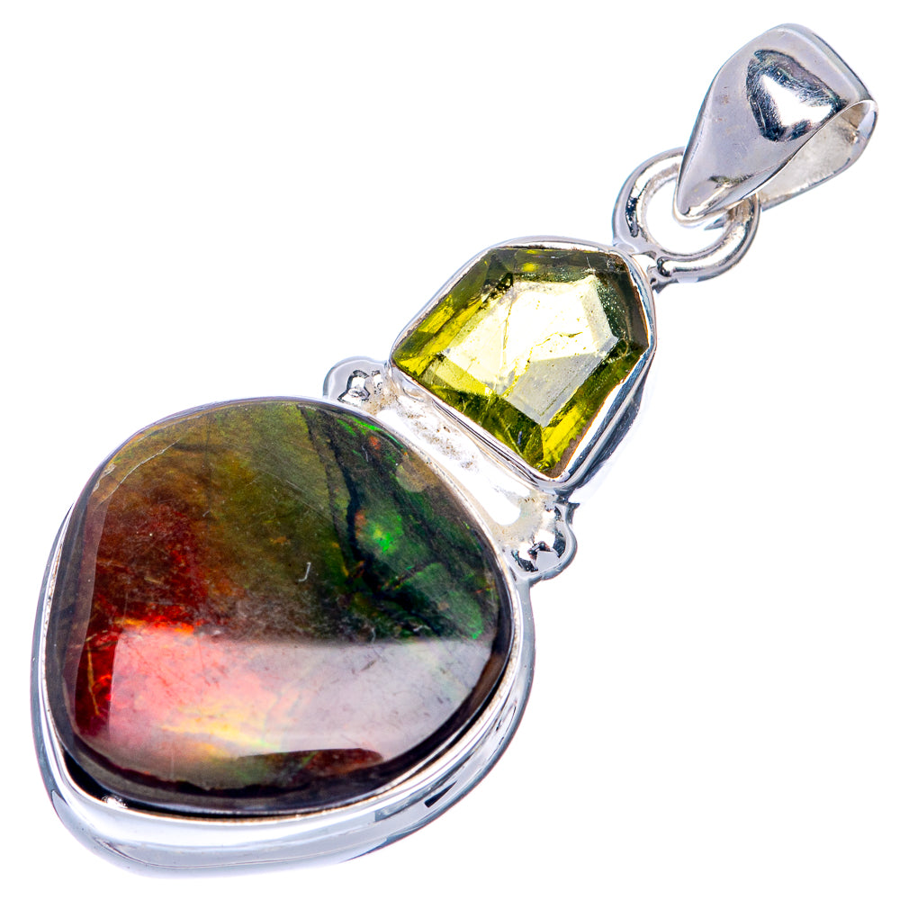 Canadian Ammolite Pendant 1 3/8" (925 Sterling Silver) PD39844