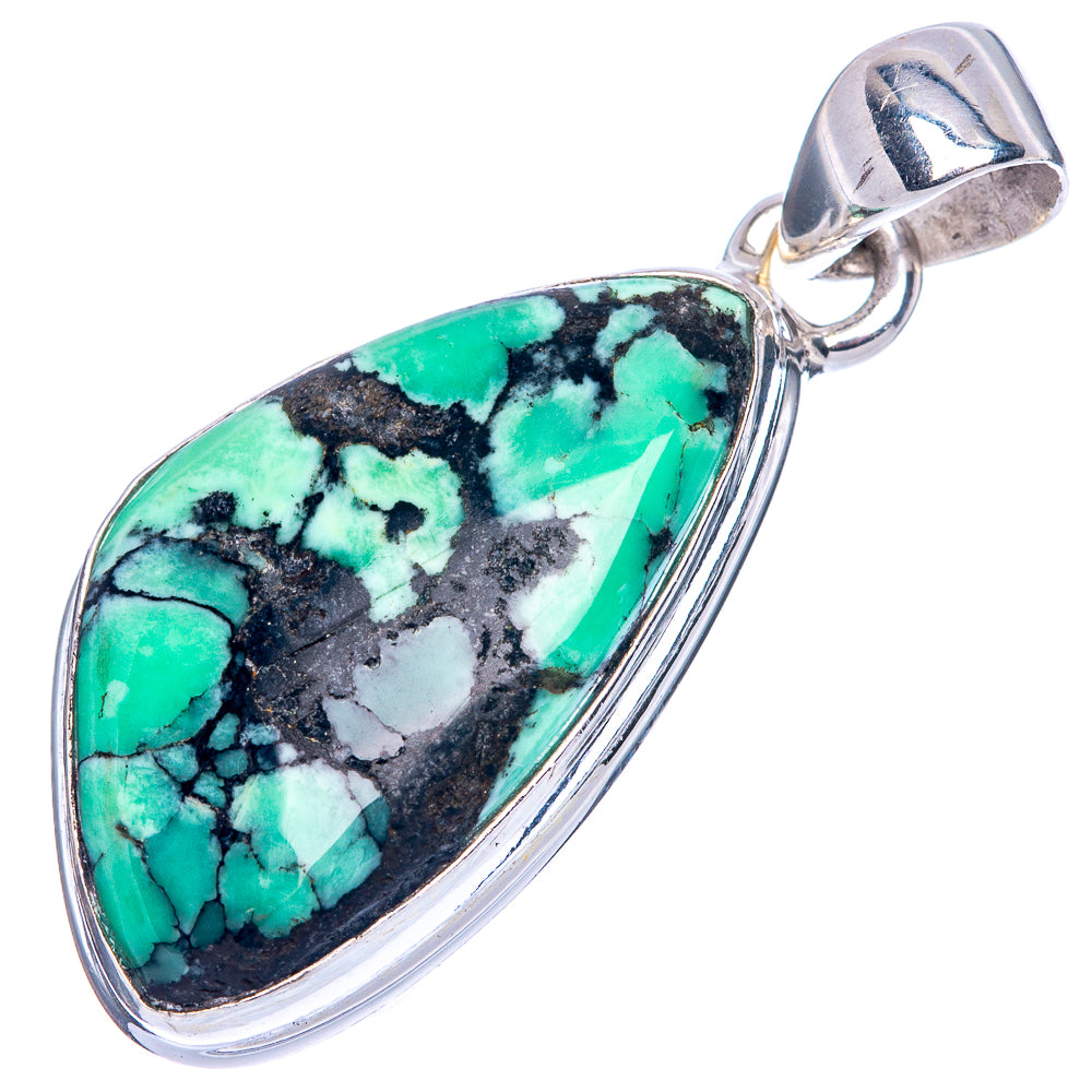 Variscite Pendant 1 3/8" (925 Sterling Silver) P41590