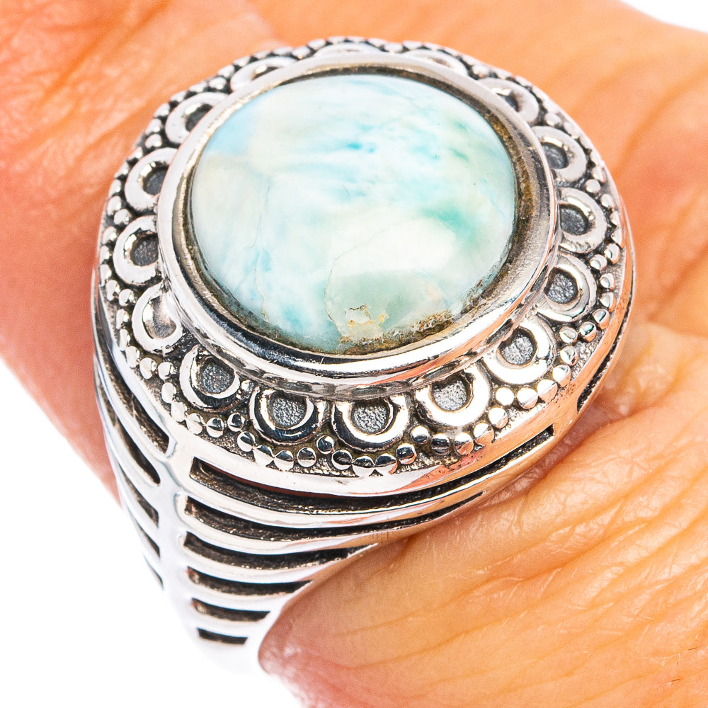 Rare Larimar Ring Size 7 (.925 Sterling Silver)