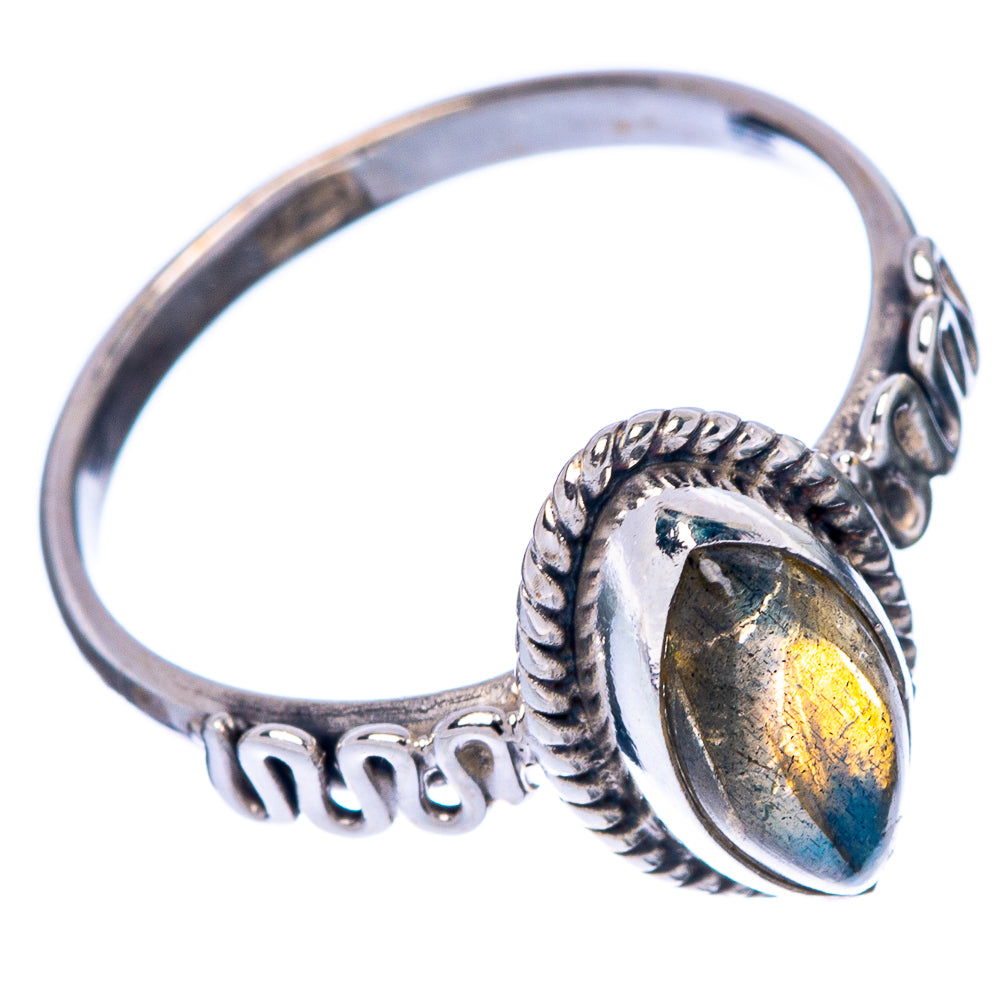 Labradorite Dainty Ring Size 6 (925 Sterling Silver) R145809