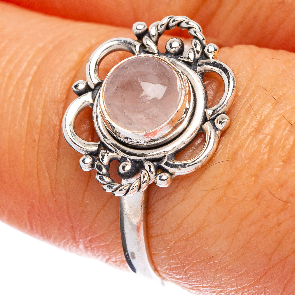Rose Quartz Ring Size 7.25 (925 Sterling Silver) R146436