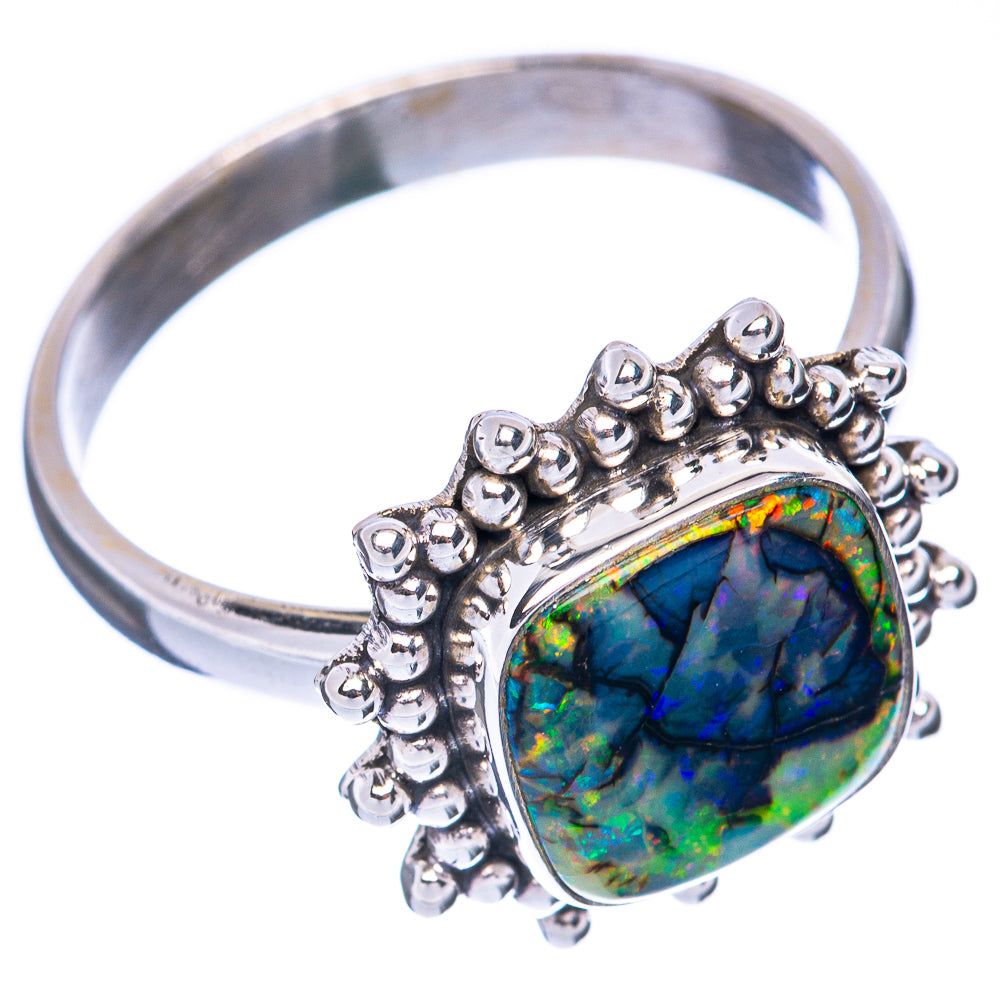 Rare Sterling Opal Ring Size 9.75 (925 Sterling Silver) R2094