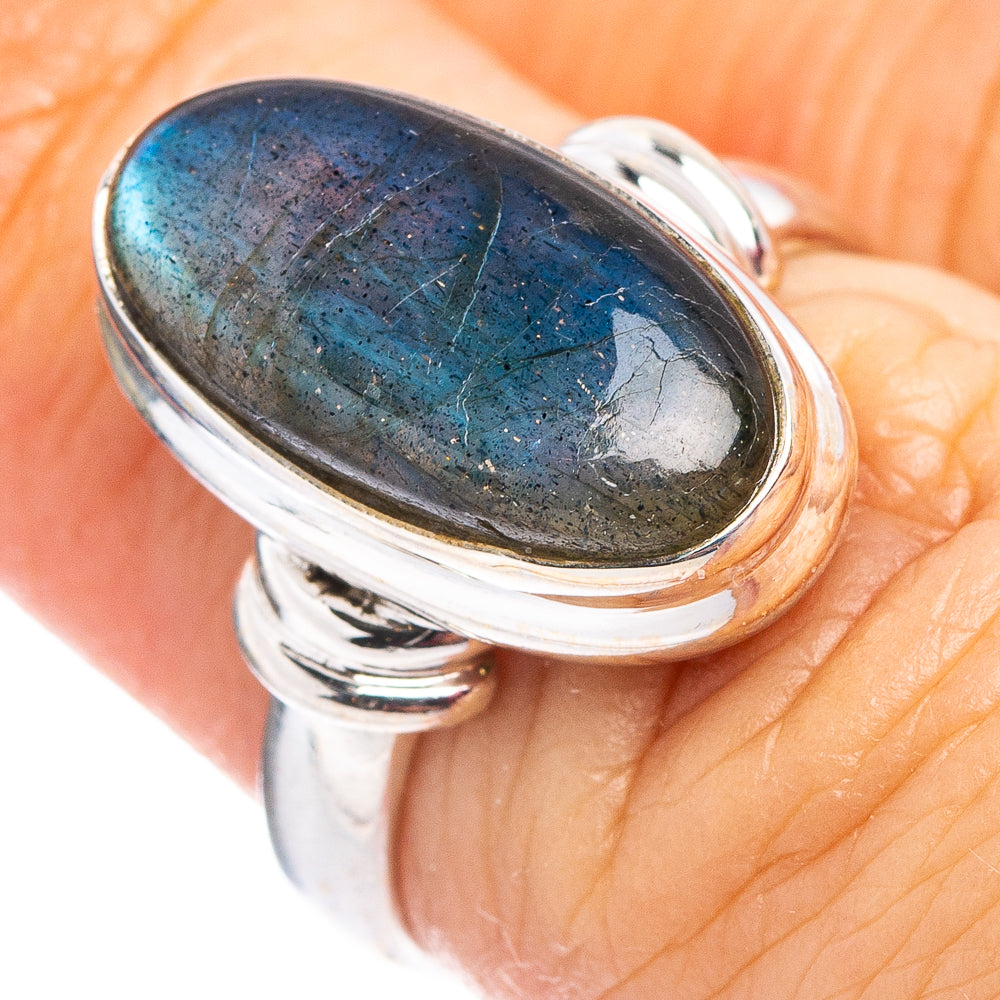 Labradorite Ring Size 5.75 (.925 Sterling Silver)