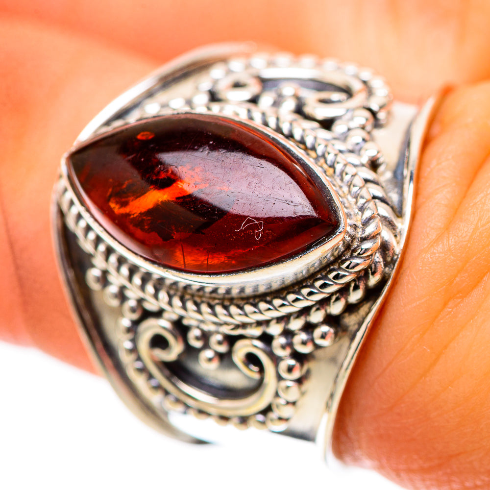 Baltic Amber Ring Size 6.5 (925 Sterling Silver) RING139055
