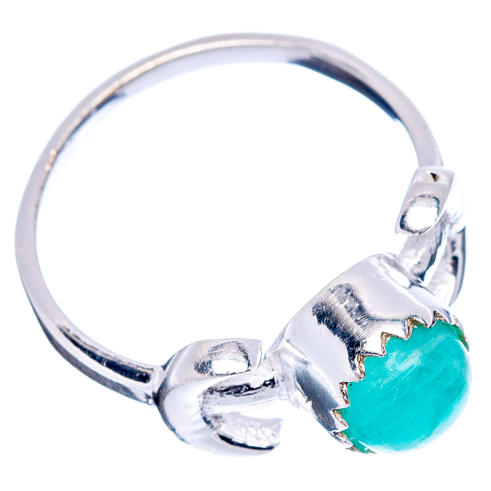 Amazonite Dainty Ring Size 5.75 (.925 Sterling Silver)