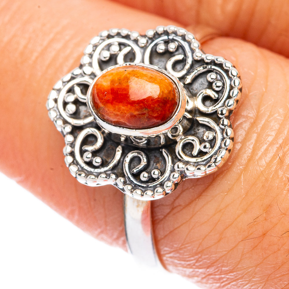 Value Sunstone Ring Size 8 (925 Sterling Silver) R3262