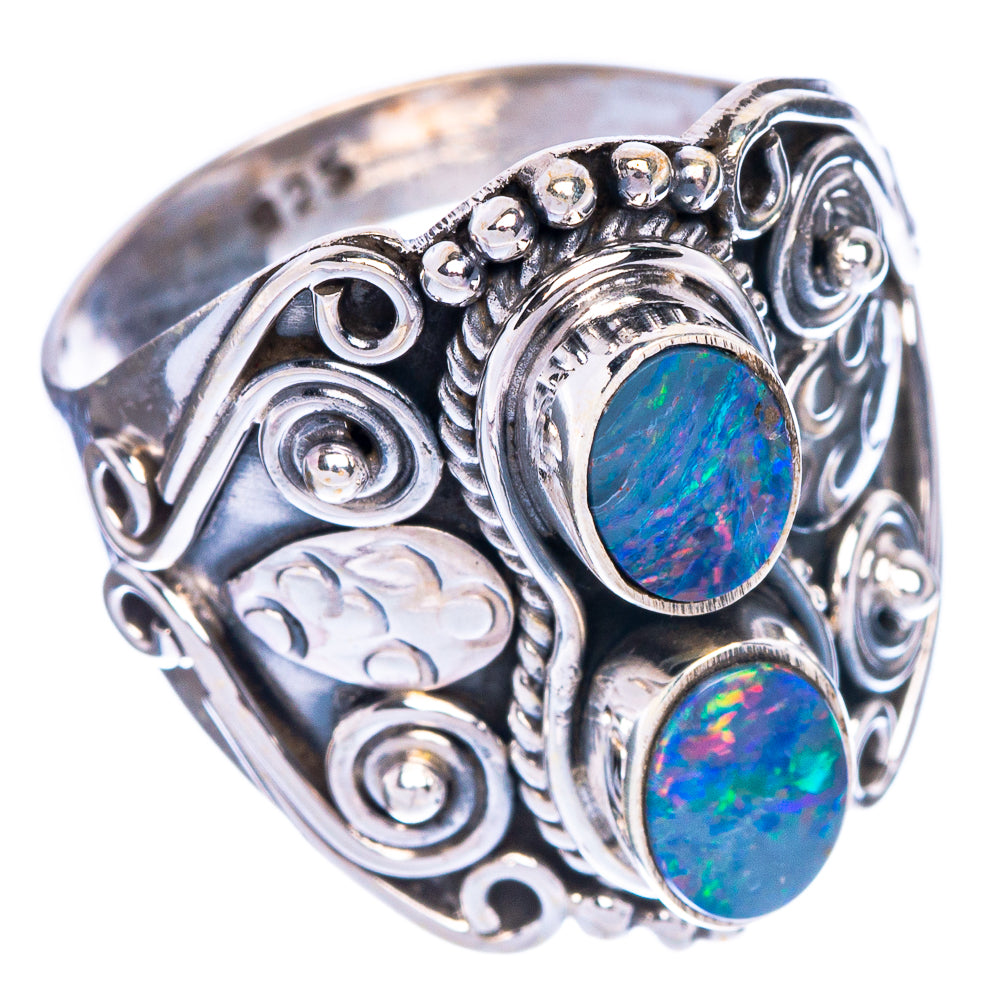 Rare Doublet Opal Ring Size 9 (925 Sterling Silver) R147167