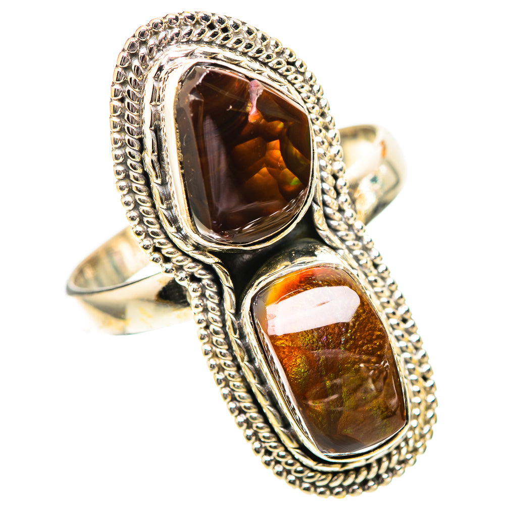 Large Mexican Fire Agate Ring Size 11.5 (925 Sterling Silver) RING139080