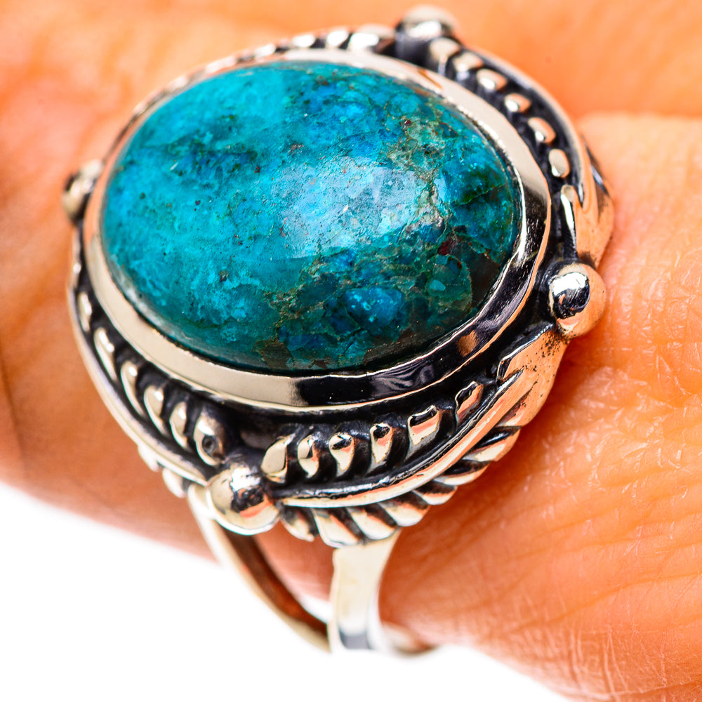Chrysocolla 925 Sterling Silver Ring Size 9.25 (925 Sterling Silver) RING139531