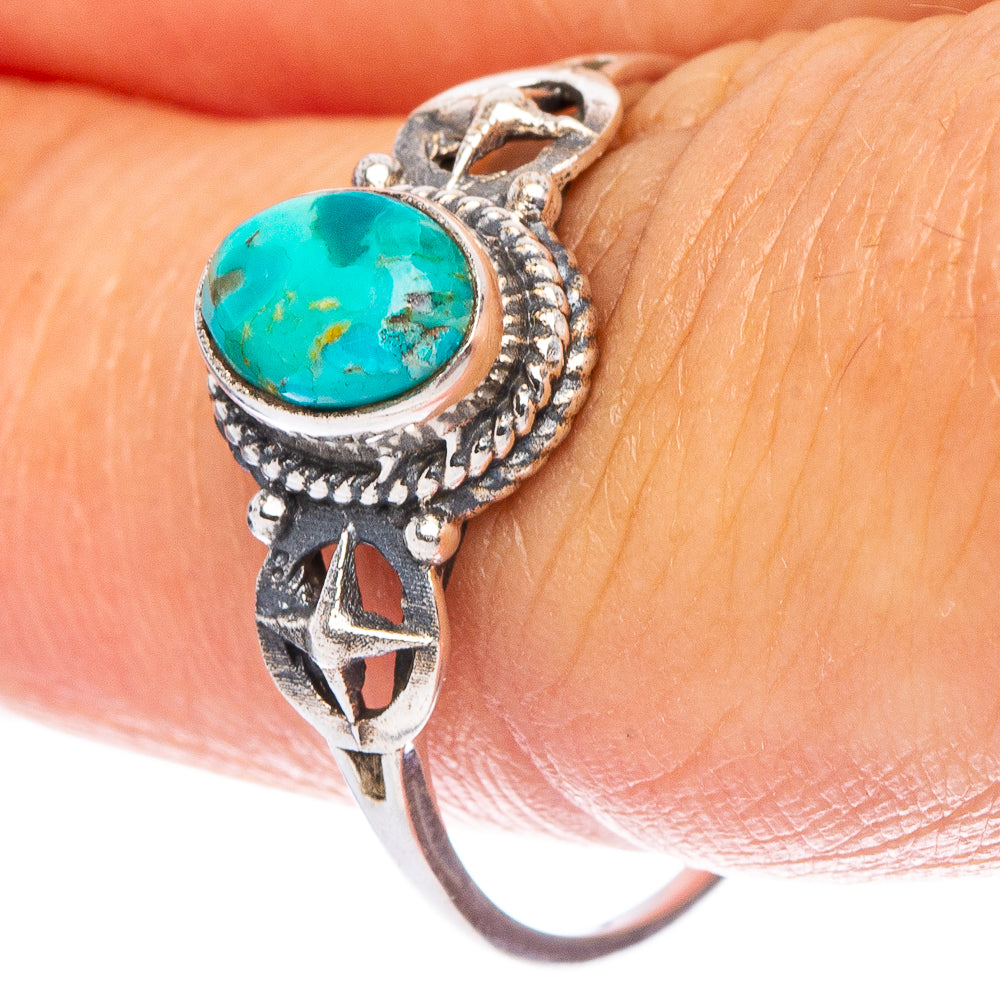 Value Arizona Turquoise Ring Size 9 (925 Sterling Silver) R7255